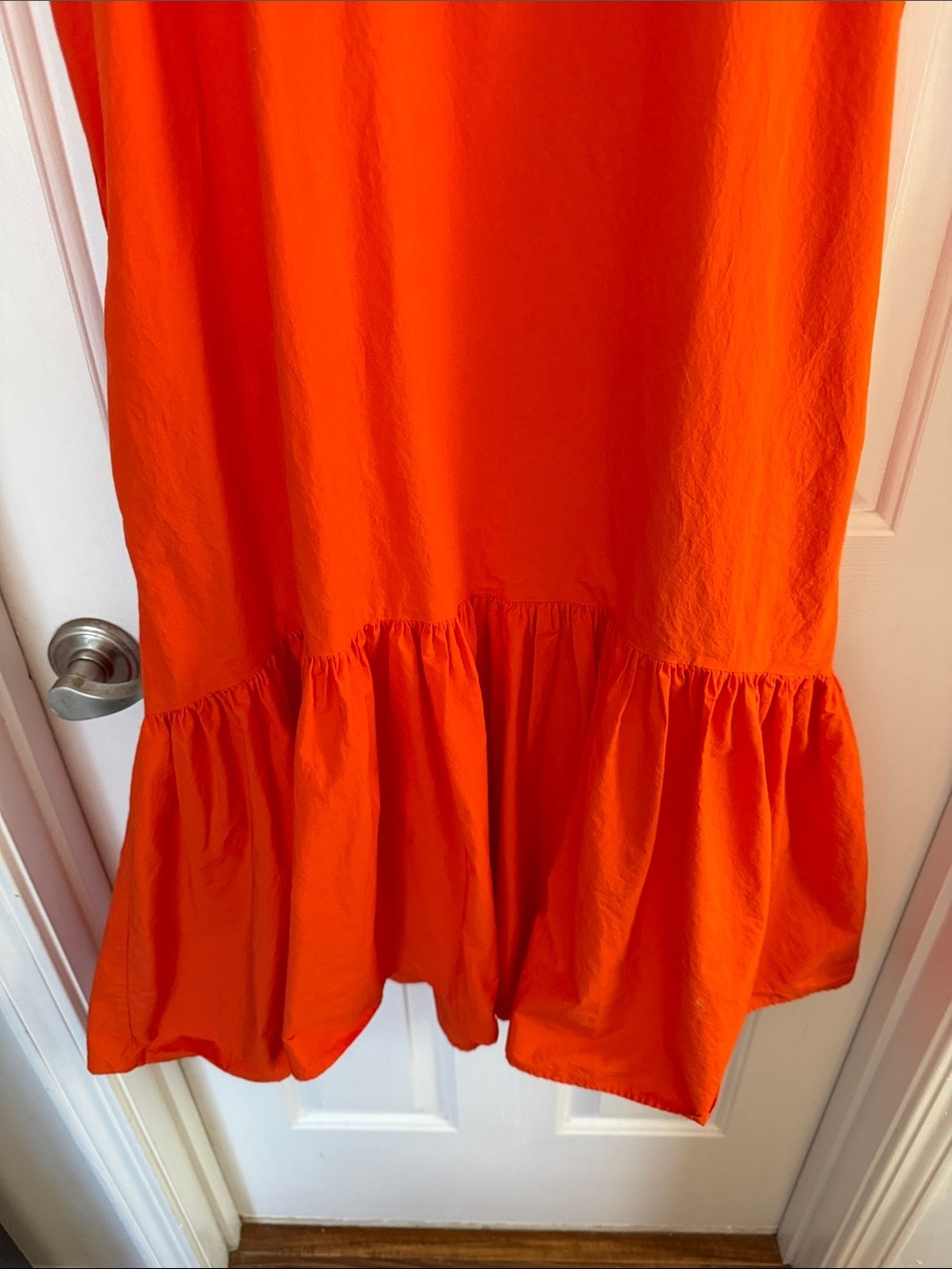 WHIT TWO Flouncy Ruffled Maxi Dress orange XS cotton - Picture 6 of 7